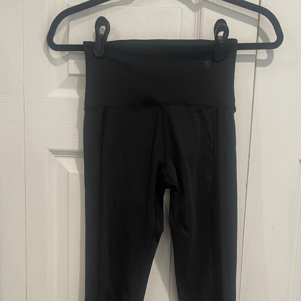 Black Leggings w/ Mesh Sides
